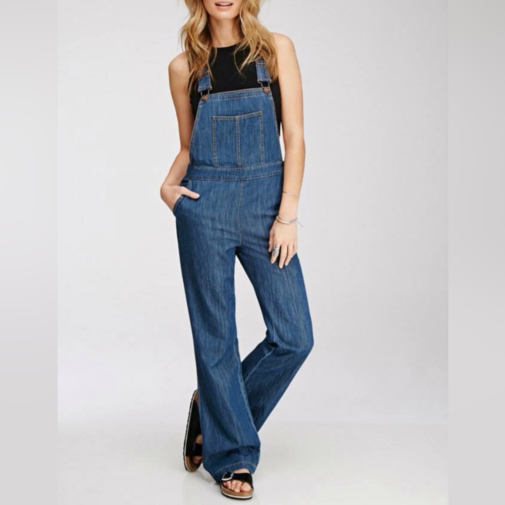Life in Progress Flared Overalls